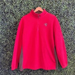 NFL Football TAMPA BAY BUCCANEERS Quarter Zipper  Long Sleeve Pullover